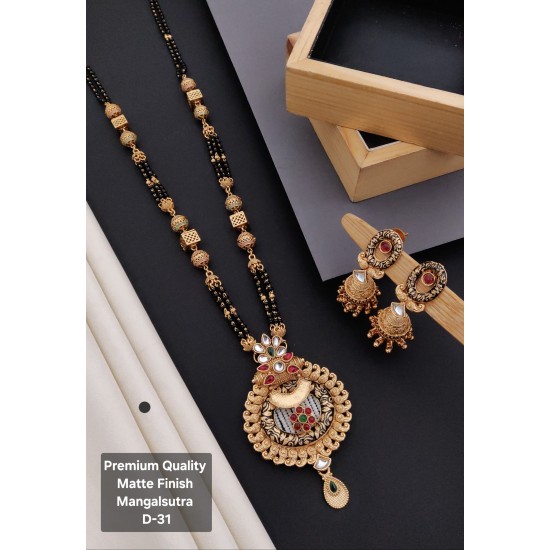 Royal Heritage Matte Mangalsutra Set – D-31