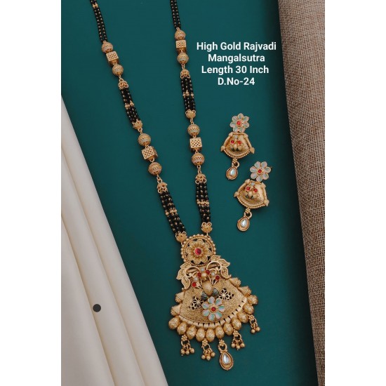 Rajwadi Peacock Mangalsutra Set – D-24