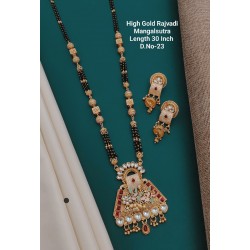 Rajvadi Temple Pendant Mangalsutra Set - D.No 23