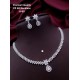 Crystal Bloom CZ AD Necklace Set