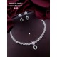 Crystal Bloom CZ AD Necklace Set