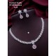 Crystal Bloom CZ AD Necklace Set