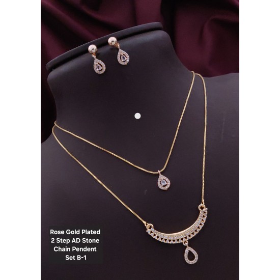 Rose Plate Mangalsutra with chain (combo)
